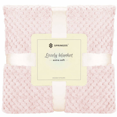 Deka 200x220 cm Springos Vespa svetlo ružová