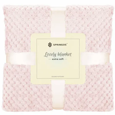 Deka 200x220 cm Springos Vespa svetlo ružová