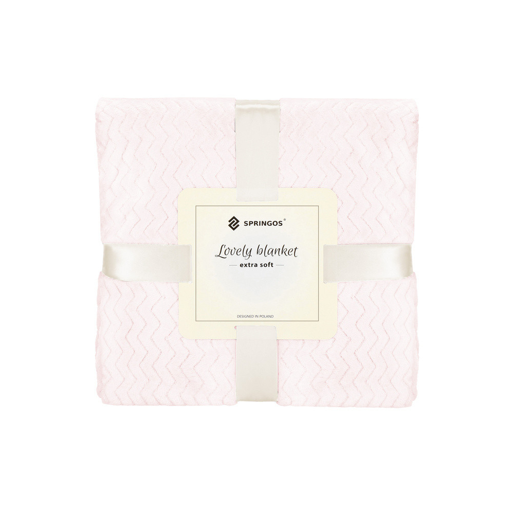 Deka 200x220 cm Springos Splendit svetlo ružová