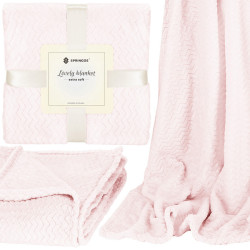 Deka 200x220 cm Springos Splendit svetlo ružová