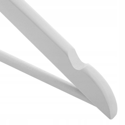 Ramienka na šaty 43cm drevené, šedé, súprava 3ks SPRINGOS URBAN