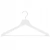 Ramienka na šaty 43cm drevené, biele, súprava 3ks SPRINGOS URBAN