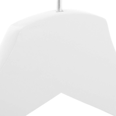 Ramienka na šaty 43cm drevené, biele, súprava 3ks SPRINGOS URBAN