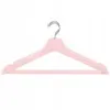 Ramienka na šaty 43cm drevené, ružové, súprava 3ks SPRINGOS URBAN