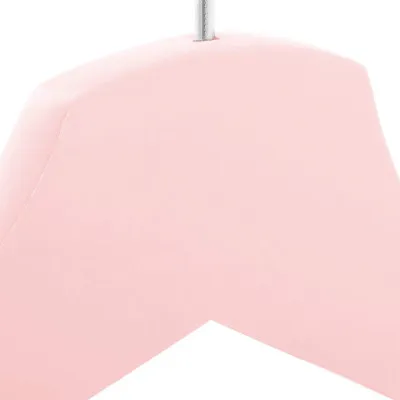 Ramienka na šaty 43cm drevené, ružové, súprava 3ks SPRINGOS URBAN