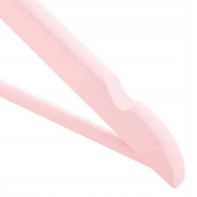 Ramienka na šaty 43cm drevené, ružové, súprava 3ks SPRINGOS URBAN