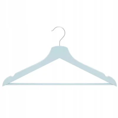 Ramienka na šaty 43cm drevené, šedomodré, súprava 3ks SPRINGOS URBAN