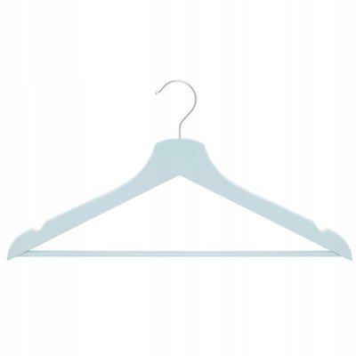 Ramienka na šaty 43cm drevené, šedomodré, súprava 3ks SPRINGOS URBAN