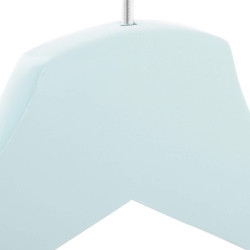 Ramienka na šaty 43cm drevené, šedomodré, súprava 3ks SPRINGOS URBAN