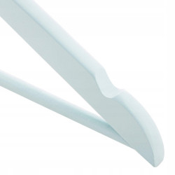 Ramienka na šaty 43cm drevené, šedomodré, súprava 3ks SPRINGOS URBAN