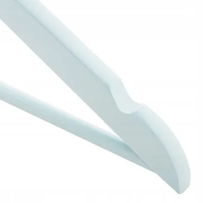 Ramienka na šaty 43cm drevené, šedomodré, súprava 3ks SPRINGOS URBAN