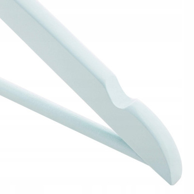 Ramienka na šaty 43cm drevené, šedomodré, súprava 3ks SPRINGOS URBAN