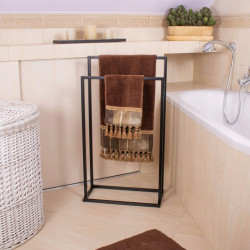 Držiak na uteráky SPRINGOS IDEA 2 čierny