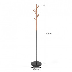 Stojanový vešiak SPRINGOS SIXTA čierny