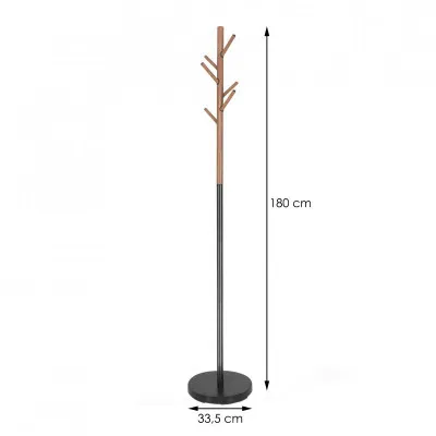 Stojanový vešiak SPRINGOS SIXTA čierny