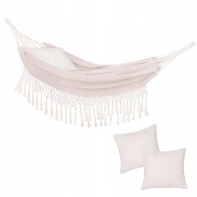 Hojdacia sieť 200x150 cm, béžová SPRINGOS TOSCANA