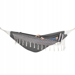 Hojdacia sieť 260x150 cm, šedá SPRINGOS ELBA