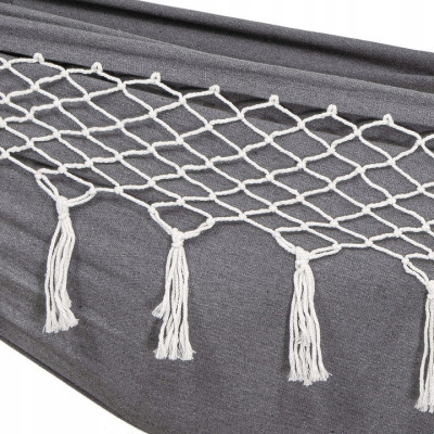 Hojdacia sieť 260x150 cm, šedá SPRINGOS ELBA
