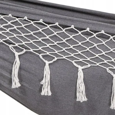 Hojdacia sieť 260x150 cm, šedá SPRINGOS ELBA