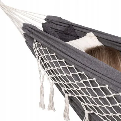 Hojdacia sieť 260x150 cm, šedá SPRINGOS ELBA