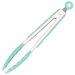 Sada kuchynského náčinia v stojane, set 12ks, tyrkysová SPRINGOS CHEF