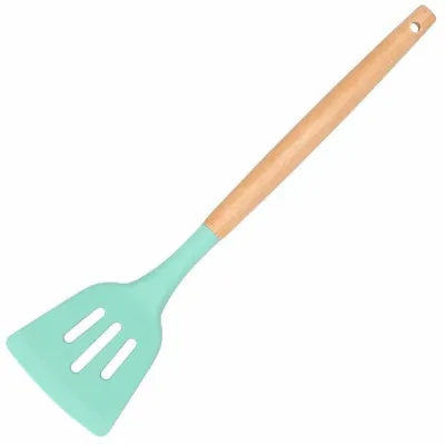 Sada kuchynského náčinia v stojane, set 12ks, tyrkysová SPRINGOS CHEF