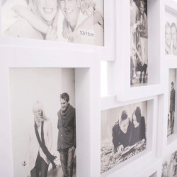 Fotorámik na 24 fotiek, 86x57 cm, biely SPRINGOS PANORAMA