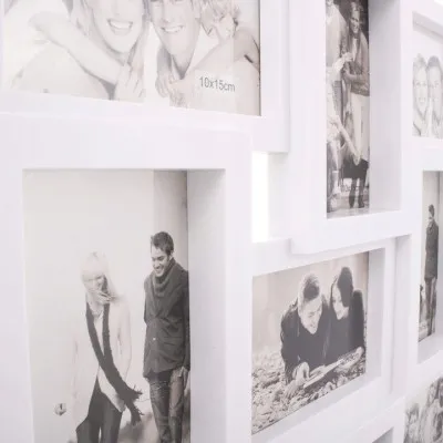 Fotorámik na 24 fotiek, 86x57 cm, biely SPRINGOS PANORAMA