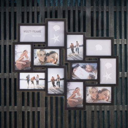 Fotorámik na 12 fotiek, 59x50 cm, čierny SPRINGOS PANORAMA