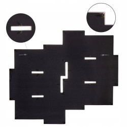 Fotorámik na 12 fotiek, 59x50 cm, biely SPRINGOS PANORAMA