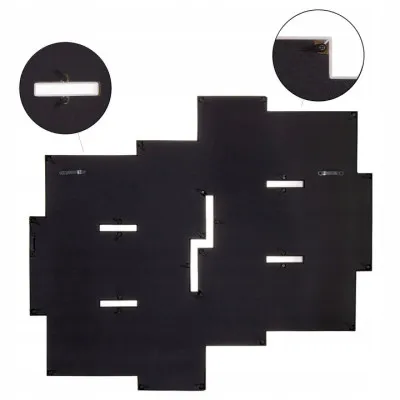 Fotorámik na 12 fotiek, 59x50 cm, biely SPRINGOS PANORAMA