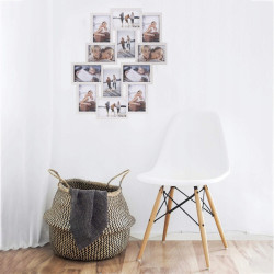 Fotorámik na 12 fotiek, 59x50 cm, biely SPRINGOS PANORAMA