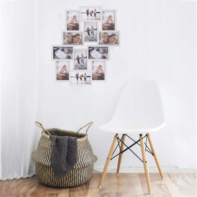 Fotorámik na 12 fotiek, 59x50 cm, biely SPRINGOS PANORAMA