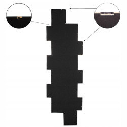 Fotorámik na 14 fotiek, 118x36 cm, čierny SPRINGOS PANORAMA