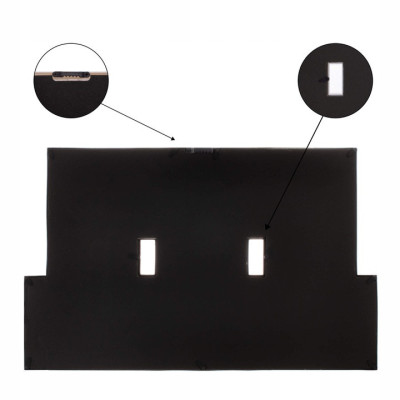 Fotorámik na 6 fotiek, 44x28 cm, čierny SPRINGOS PANORAMA