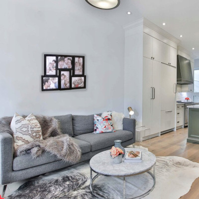 Fotorámik na 6 fotiek, 44x28 cm, čierny SPRINGOS PANORAMA