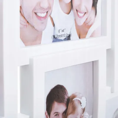 Fotorámik na 6 fotiek, 44x28 cm, biely SPRINGOS PANORAMA