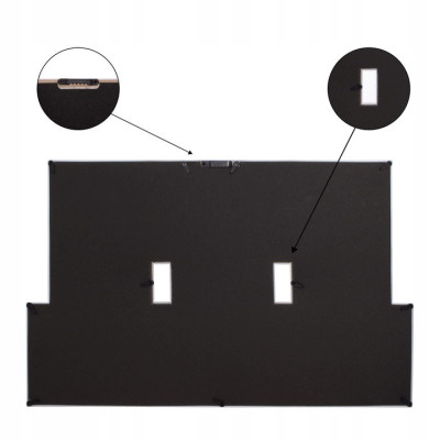 Fotorámik na 6 fotiek, 44x28 cm, biely SPRINGOS PANORAMA