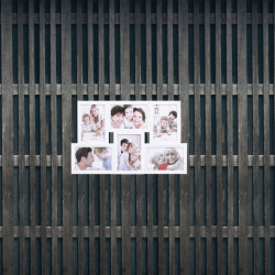 Fotorámik na 6 fotiek, 44x28 cm, biely SPRINGOS PANORAMA