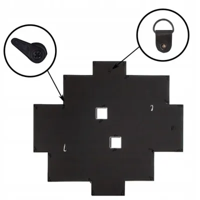 Fotorámik na 10 fotiek, 53x49 cm, biely SPRINGOS PANORAMA