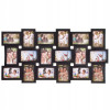 Nástenný rámček pre 18 fotografií vo formáte 10x15 cm. Vodorovné aj zvislé uchytenie na stenu, ľahká výmena fotografií. Veľmi ľahké, napriek tomu odolné prevedenie, pútavý vzhľad. Celkové rozmery 93x47 cm.