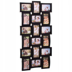 Fotorámik na 18 fotiek, 93x47 cm, čierny SPRINGOS PANORAMA