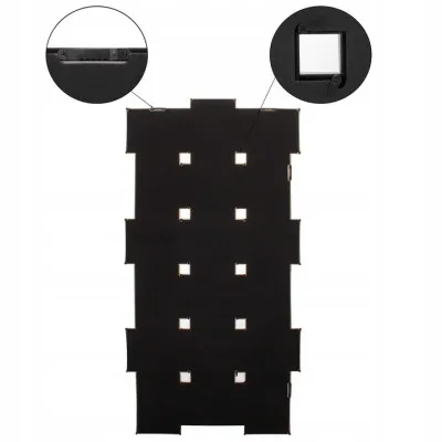 Fotorámik na 18 fotiek, 93x47 cm, čierny SPRINGOS PANORAMA