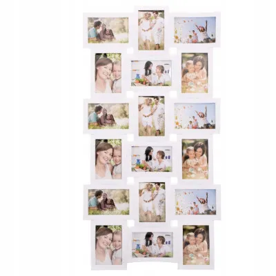 Fotorámik na 18 fotiek, 93x47 cm, biely SPRINGOS PANORAMA