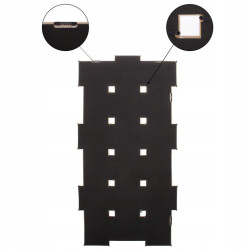 Fotorámik na 18 fotiek, 93x47 cm, biely SPRINGOS PANORAMA