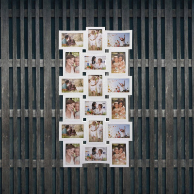 Fotorámik na 18 fotiek, 93x47 cm, biely SPRINGOS PANORAMA