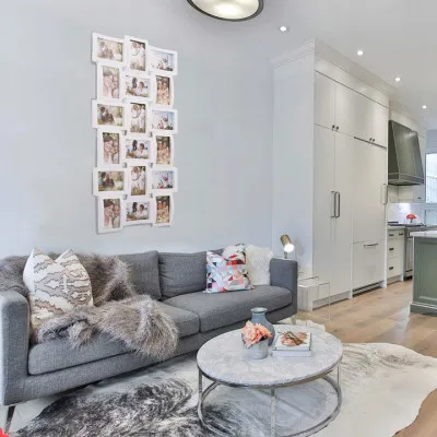 Fotorámik na 18 fotiek, 93x47 cm, biely SPRINGOS PANORAMA