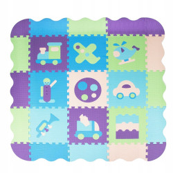 Penová podložka na hranie Puzzle Doprava sada 77 dielov SPRINGOS