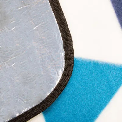 Pikniková deka 200x200, žlto-modrá SPRINGOS COLOUR