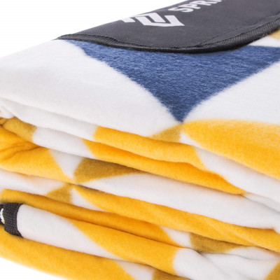 Pikniková deka 200x200, žlto-modrá SPRINGOS COLOUR